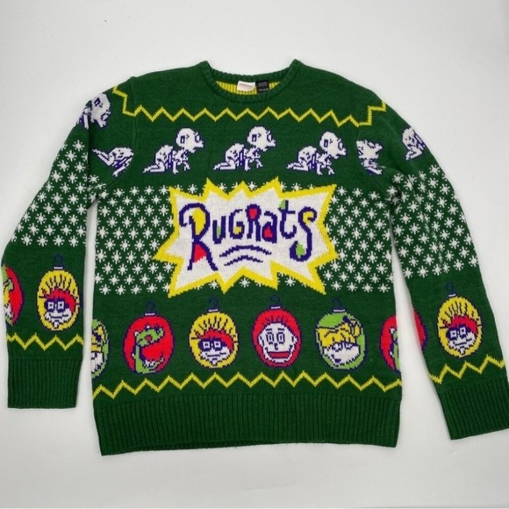 UO Rugrats Ugly Christmas Sweater Mens Medium